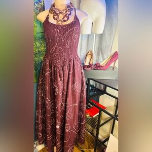 ASOS Plum Floral Smocked Maxi Dress w Adjustable Straps! NWOT's